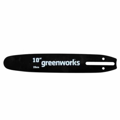 Шина для высоторезов-сучкорезов и цепных пил Greenworks 25см(10") 1/4" 1.3