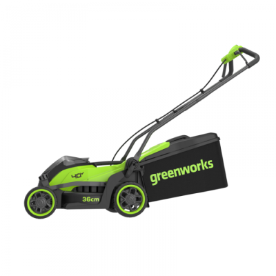 Газонокосилка аккумуляторная Greenworks GD40LM361K4 (40В, 36 см, 1хАКБ 4Ач и ЗУ)