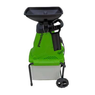 Измельчитель садовый электрический Greenworks GW-2800SD, 2800Вт с контейнером