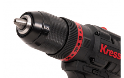 Аккумуляторная ударная дрель-шуруповерт KRESS KUC30.1 20В, 60Нм, 2Ач х 2, ЗУ, сумка