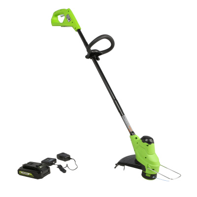 Триммер аккумуляторный Greenworks G24LT25K2 (24В, 1х2Ач, ЗУ) 25см