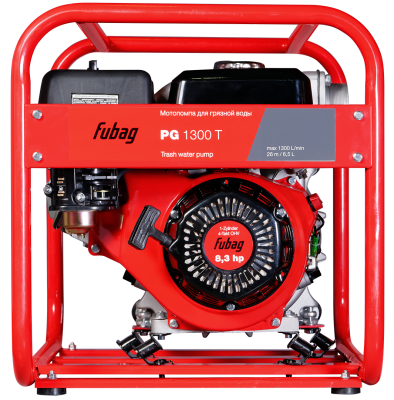 Мотопомпа для сильнозагрязненной воды с абразивом FUBAG PG1300T Мотопомпа для сильнозагрязненной воды с абразивом FUBAG PG1300T