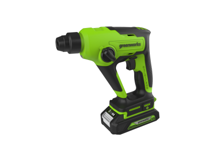 Перфоратор аккумуляторный Greenworks GD24SDS1K2 (24В, с 1хАКБ 2А-ч и ЗУ)