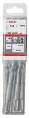 SDS-plus-7 бур,  8 -100/165мм (10шт), BOSCH