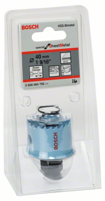 Коронка SheetMetal 40/20мм (нержавеющая сталь, металл), BOSCH