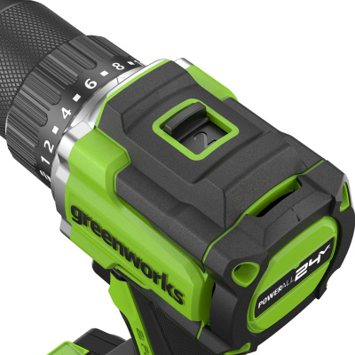 Дрель-шуруповерт аккумуляторная Greenworks DD560 (24В, 2хАКБ 2Ач и ЗУ)