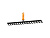 Грабли для грунта FISKARS OneClick 16 зубьев металлические без черенка