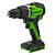 Дрель-шуруповерт аккумуляторная Greenworks GD24DD90 (24В, без АКБ и ЗУ)