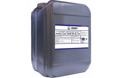 Масло моторное полусинтетическое ZENIT Power Line SUPER SL/CF 10W-40, 20 л