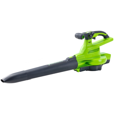 Воздуходув-пылесос садовый аккумуляторный Greenworks GD40BVIIK5 (40В с 1хАКБ 5Ач и ЗУ)