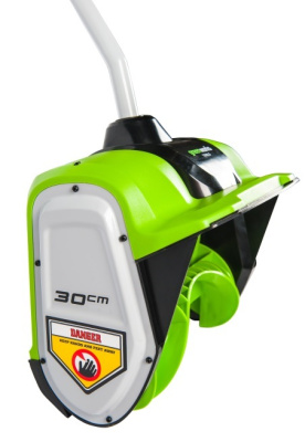 Снегоуборщик аккумуляторный Greenworks GD40SSK2 (40В, с 1хАКБ 2 А-ч и ЗУ) 30см