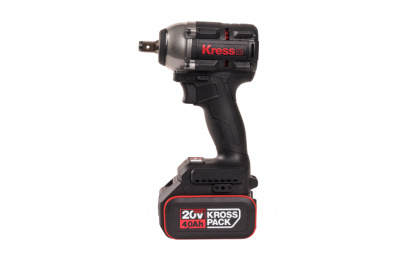Аккумуляторный гайковерт бесщеточный KRESS KH275, 20В, 500Нм, 4Ач х 2, ЗУ 6А, кейс