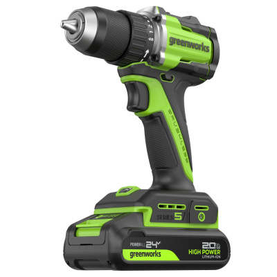 Дрель-шуруповерт аккумуляторная Greenworks DD560 (24В, 2хАКБ 2Ач и ЗУ) Дрель-шуруповерт аккумуляторная Greenworks DD560 (24В, 2хАКБ 2Ач и ЗУ)