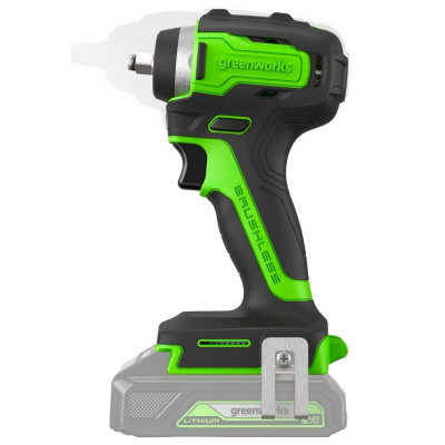 Гайковерт ударный аккумуляторный Greenworks G24IW200 (24В, 1х2Ач и ЗУ) 200Нм