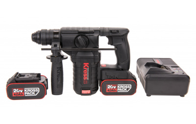 Перфоратор аккумуляторный Kress KU388, 2.2 Дж (20В, 4Ач х 2, ЗУ, кейс)