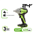 Гайковерт ударный аккумуляторный Greenworks GD24IW400 (24В, 1х4Ач и ЗУ) 400Нм