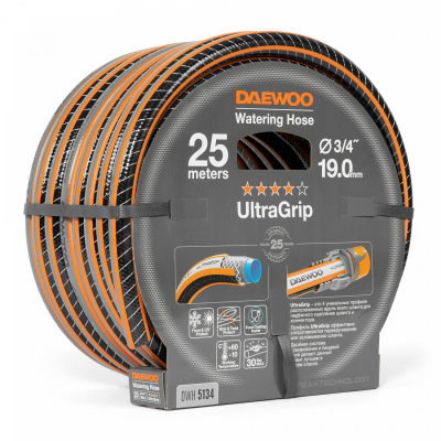 Шланг поливочный 3/4 " (19мм) DAEWOO UltraGrip 25м