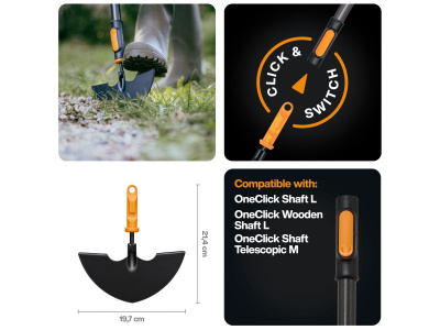 Тяпка для оформления краев газона FISKARS OneClick