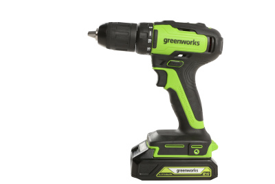 Дрель-шуруповерт аккумуляторная Greenworks GD24DD35K2 (24В, 1хАКБ 2Ач и ЗУ) в кейсе