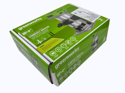 Фрезер аккумуляторный Greenworks G24RO (24В без АКБ и ЗУ)