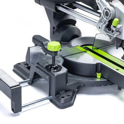 Пила торцовочная Greenworks GD24MS216 с протяжкой (24В, 1хАКБ 8Ач и ЗУ)