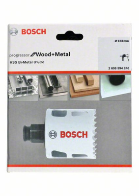Коронка Progressor for Wood and Metal 133/44мм (древесина, металл), BOSCH