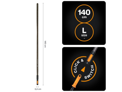 Черенок деревянный 140 см FISKARS OneClick L