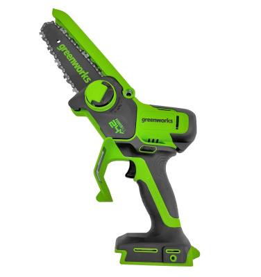 Цепная мини пила аккумуляторная Greenworks GD24CSMNX (24В, 1*АКБ 4Ач  и ЗУ) 15см