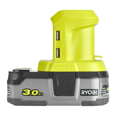 Адаптер с аккумулятора 18В на USB RYOBI R18USB-0 (без батареи) ONE+