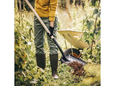 Лопата совковая FISKARS (деревянный черенок) без рукоятки
