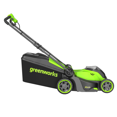 Газонокосилка аккумуляторная Greenworks GD40LM411K5 (40В, 41 см, 1хАКБ 5Ач и ЗУ)