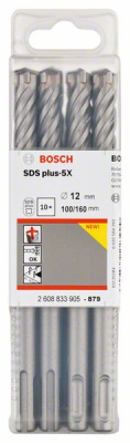 SDS-plus 5X бур, 12-100/160мм (10шт), BOSCH