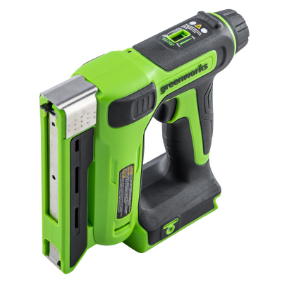 Степлер аккумуляторный Greenworks G24CS10 (24В, с 1хАКБ 2Ah и ЗУ)