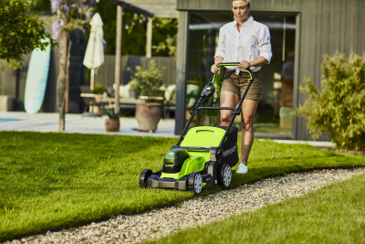 Газонокосилка аккумуляторная Greenworks G24X2LM41 (2*24В, 41 см, без АКБ и ЗУ)