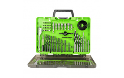 Набор сверл, бит и коронок Greenworks в кейсе, 60 предметов