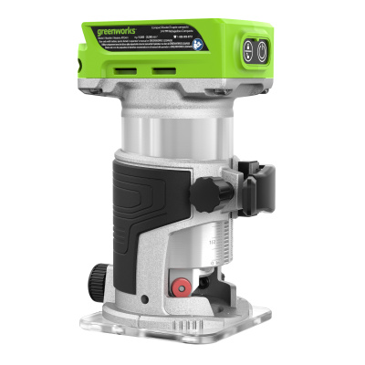Фрезер аккумуляторный Greenworks G24RO (24В, 1хАКБ 2Ач и ЗУ)