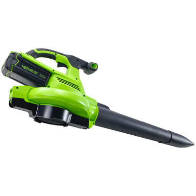 Воздуходув-пылесос садовый аккумуляторный Greenworks GD40BVIIK5 (40В с 1хАКБ 5Ач и ЗУ)