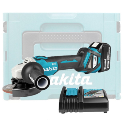Углошлифмашина DGA511RT BL motor аккумуляторная 18V 125мм 1х5,0 Аh, MAKITA