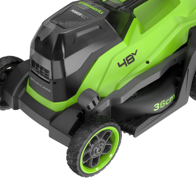 Газонокосилка аккумуляторная Greenworks GD24X2LM361 (2*24В, 36 см, без АКБ и ЗУ)