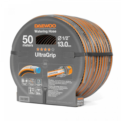 Шланг поливочный 1/2 " (13мм) DAEWOO UltraGrip 50м