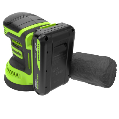 Эксцентриковая шлифовальная машина аккумуляторная Greenworks OS325 (24В, 1хАКБ 2Ач и ЗУ)