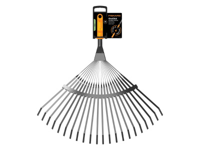 Грабли веерные для листьев FISKARS OneClick металлические без черенка