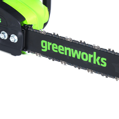 Цепная пила аккумуляторная Greenworks GD40CS20X (40В, 1хАКБ 8Ач и ЗУ) 40см