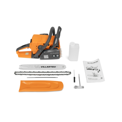 Бензопила Villartec SB 025 Legend (шина, цепь 35см-2шт, масло PRO 2T 0,5л., защитный кожух)