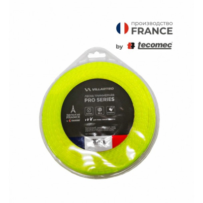 Леска триммерная 2.7мм х 60м (квадрат) VILLARTEC PRO (by tecomec)