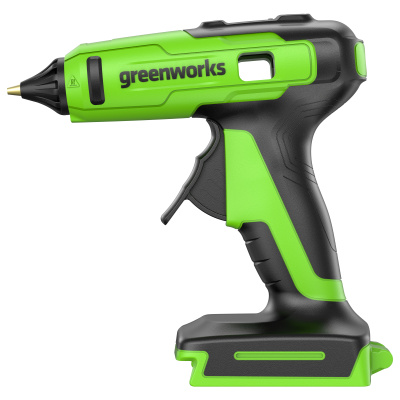 Пистолет клеевой аккумуляторный G24GLG Greenworks (24В, 1АКБх2Ач и ЗУ) 11мм