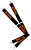 Подтяжки с металлическими зажимами STIHL, цвет черный/оранжевый