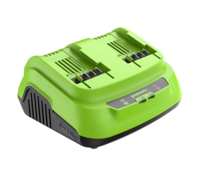 Ультрабыстрое двойное зарядное устройство Greenworks G24X2C8 (24В, 8А)