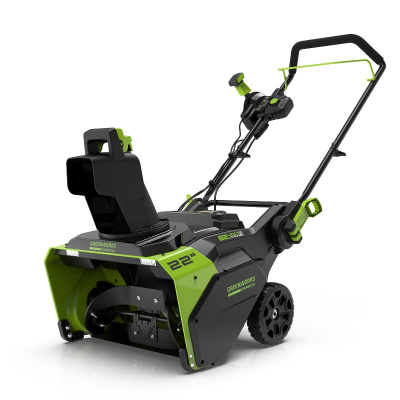 Снегоуборщик аккумуляторный Greenworks GD82STK5 (82В, с АКБ 5А-ч&nbsp;&nbsp;и ЗУ) 56см
