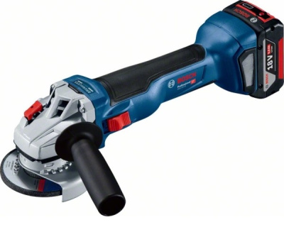Углошлифмашина аккумуляторная GWS 18V-10(2акк 5,0A/h + з/у GAL 1880) L-BOXX, BOSCH